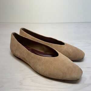 Birdies The Crane Ballet Flats Fawn Suede Womens Size 9 Slip On Comfort